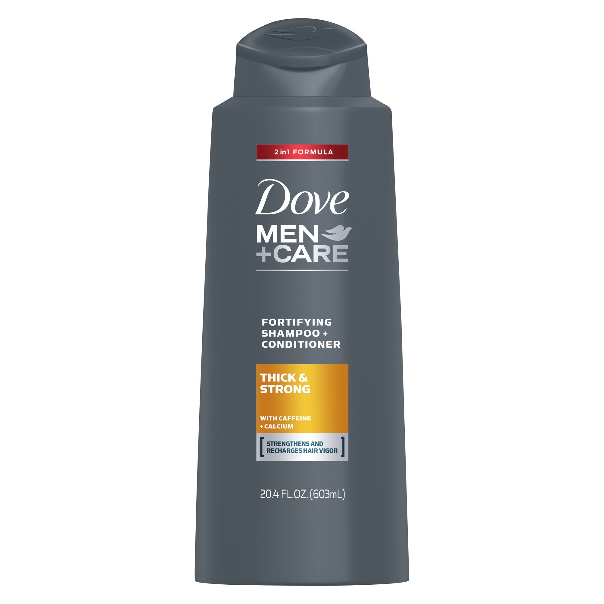 Dove Men+Care 2 in 1 Shampoo + Conditioner Thick + Strong for Fine or Thinning Hair - 20.4 Fl Oz - Bellso